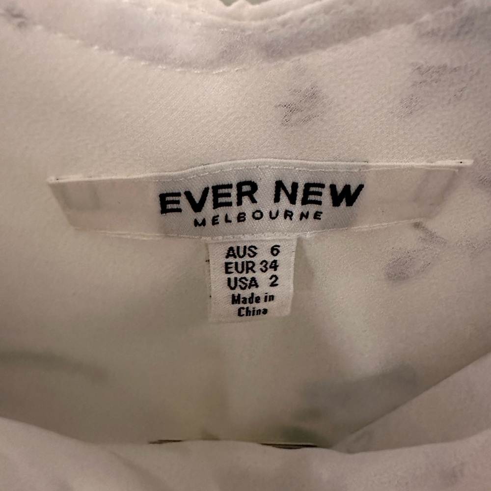 NEW Ever New Cream Ruffled Off-Shoulder Top - Picture 3 of 6